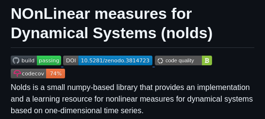 sanketsabharwal's tweet image. python library for chaos measures and nonlinear time series utilizing numpy