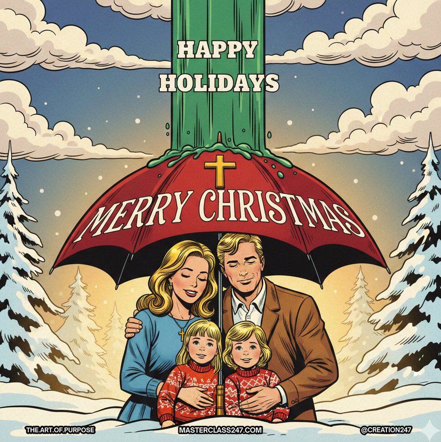 In my house we say Merry Christmas.