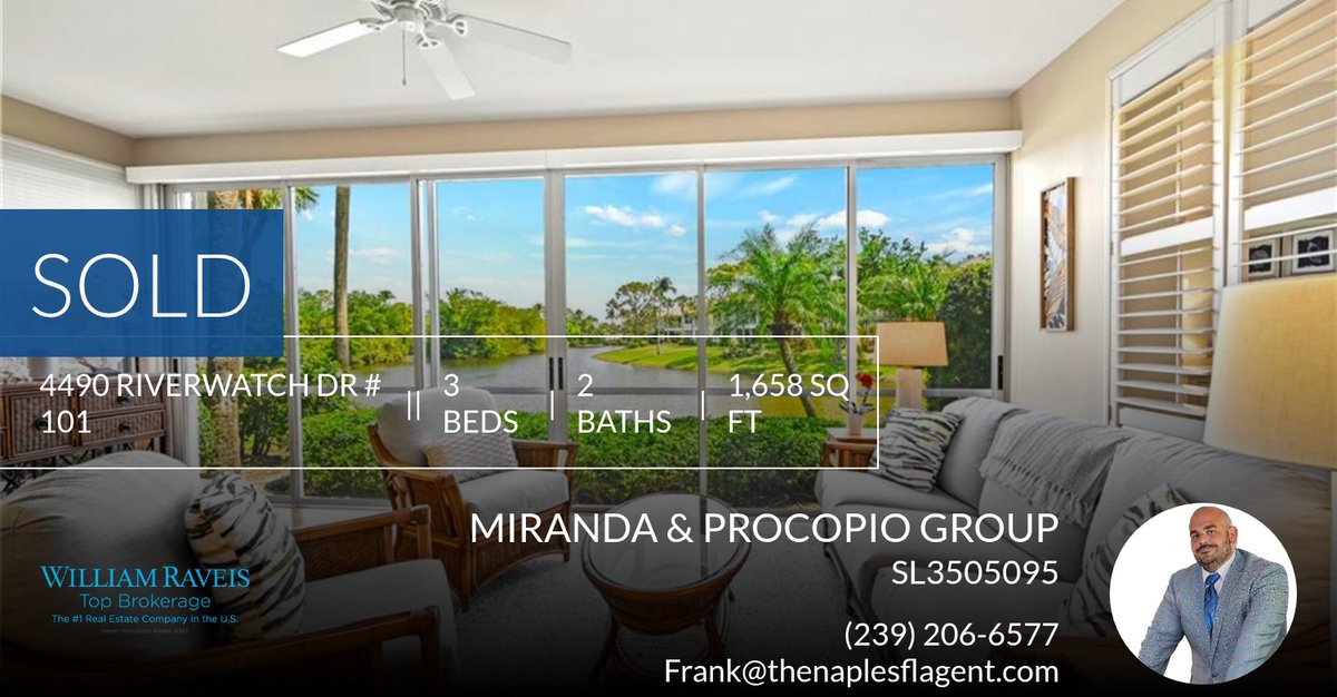 NaplesProcopio's tweet image. 📍 Sold 📍 4490 Riverwatch Dr # 101 has been sold! Very happy for my clients. If you're thinking about selling your home, let's talk! homeforsale.at/4490_RIVERWATC…