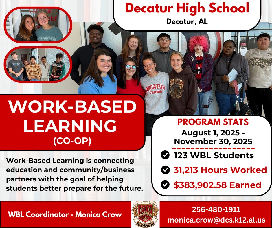 DHS is so proud of our Work-Based Learning students!  Look what an impact they are making in our community!