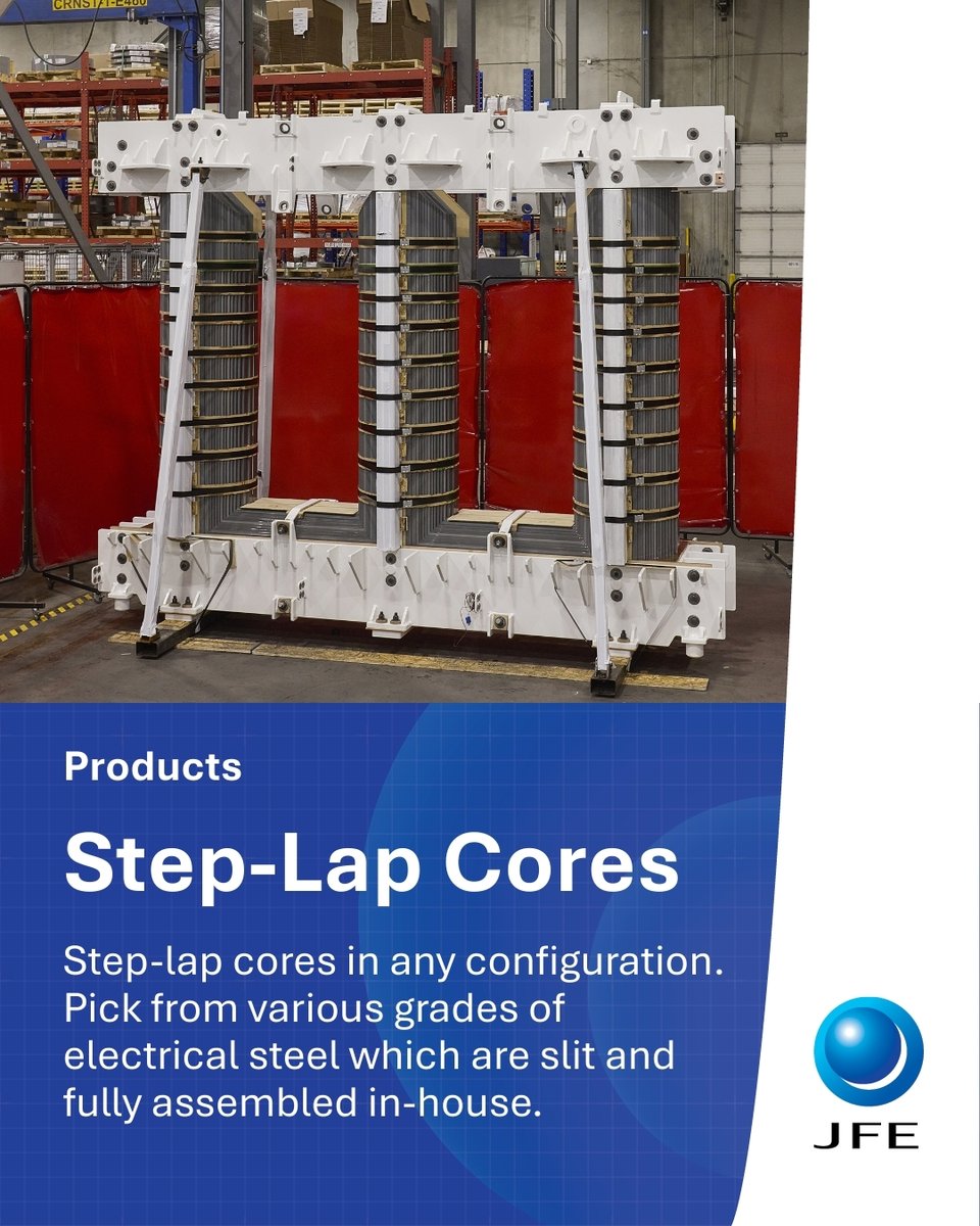 Our step-lap cores, built from high-quality electrical steel grades, are designed to optimize small and medium power transformers.  
 
These stacked cores reduce transformer build time, enhance efficiency, and meet strict quality standards before leaving our facility. 
 
Reach