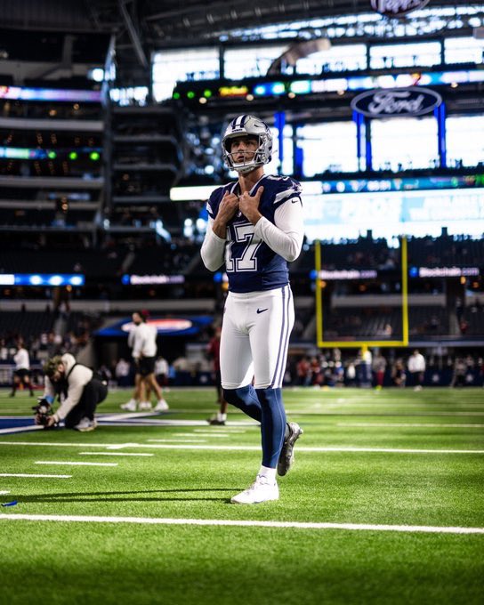 ButterAubrey's tweet image. Going from Brett Maher to Brandon Aubrey