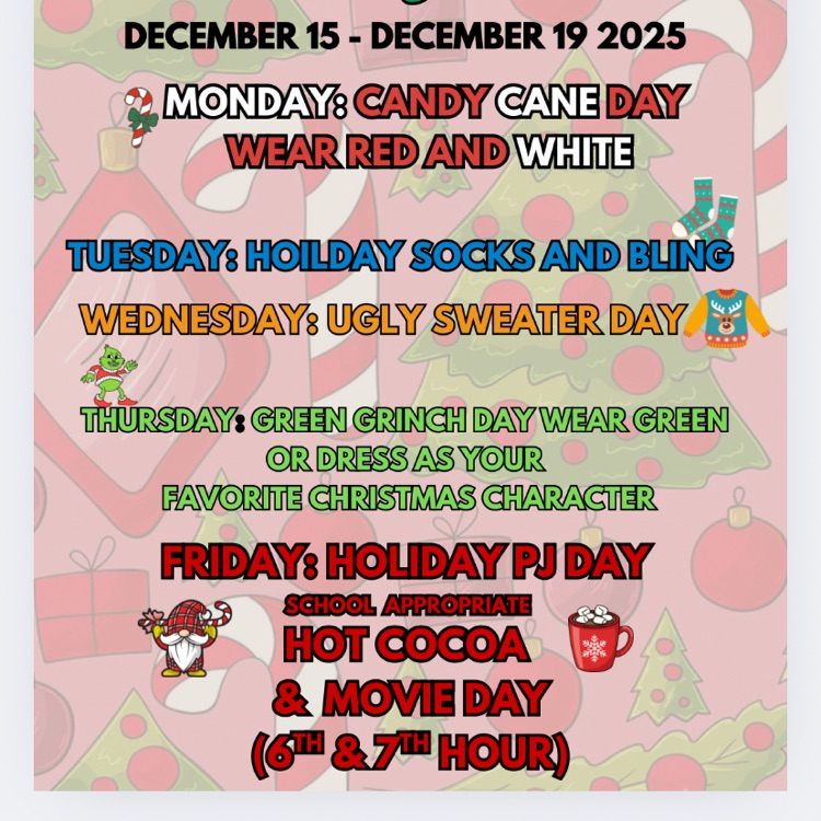 WillEWildcat1's tweet photo. Spirit week activities for middle school and high school https://t.co/IsVnCpIbLY
