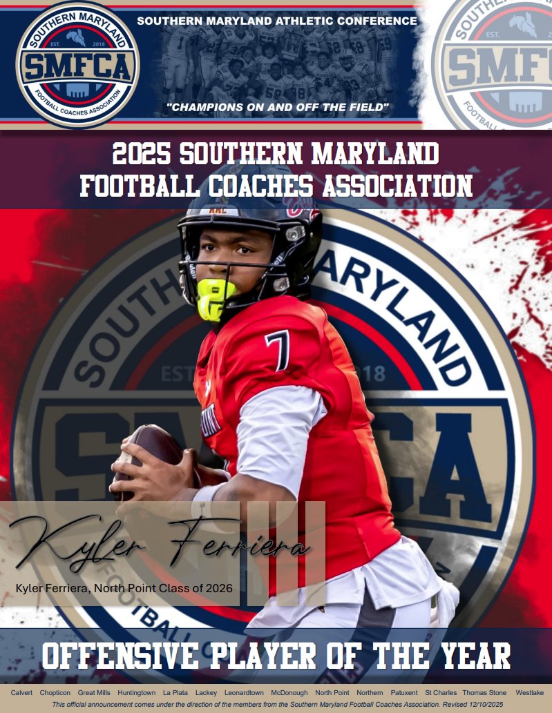 Southern Maryland Football Coaches Association tweet media