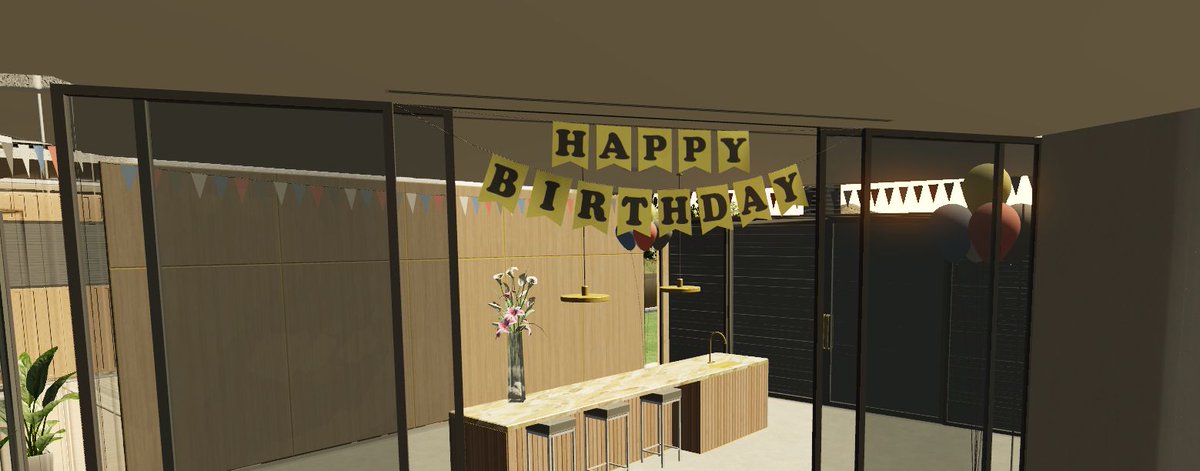 The mansion has 3 holiday related variations:
- Halloween
- Christmas
- Chinese New Year

Also in your kitchen for your characters birthday