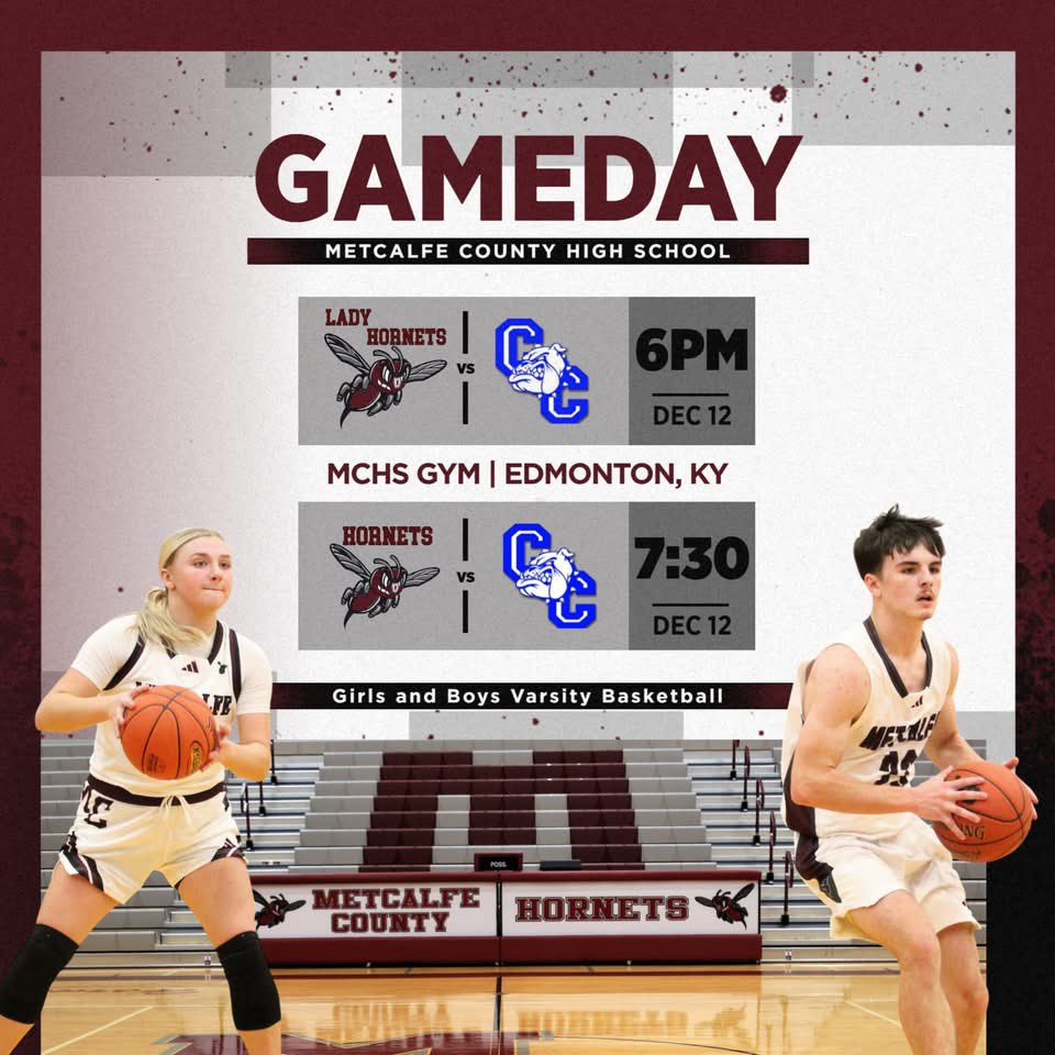 🏀Metcalfe County girls and boys varsity basketball opens district play tonight, hosting Clinton County.

The <a href="/KySportsGuys/">The KySportsGuys</a> will have live coverage on <a href="/991TheHoss/">99.1 The Hoss</a> 

HNN will provide the live stream on SCRTC channel 95 and at this link: youtube.com/c/HornetNewsNe…