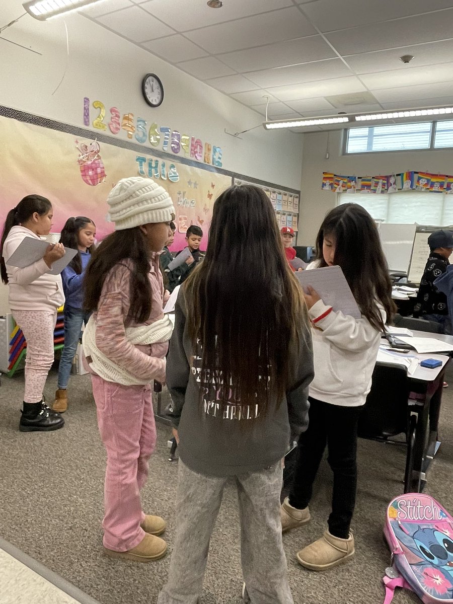 High engagement In Mrs. Sevillas class as students discuss the area of two different paintings!
