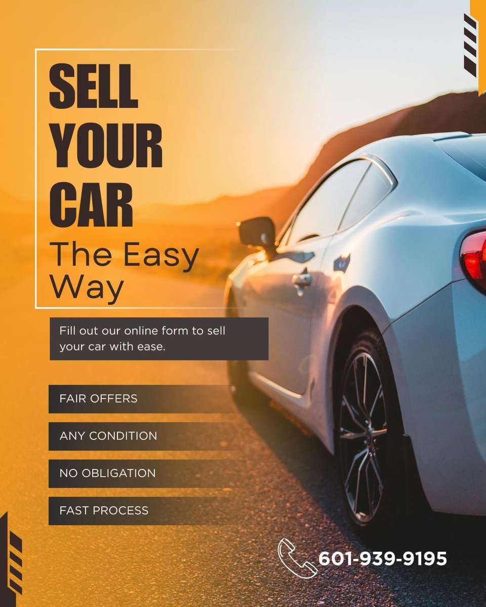 southernImport's tweet image. Selling your car? Southern Import Specialist offers fair, competitive offers and a quick, hassle‑free process when you submit our online form.
buff.ly/uQtAsml
#SellYourCar #WeBuyCars #PearlMS