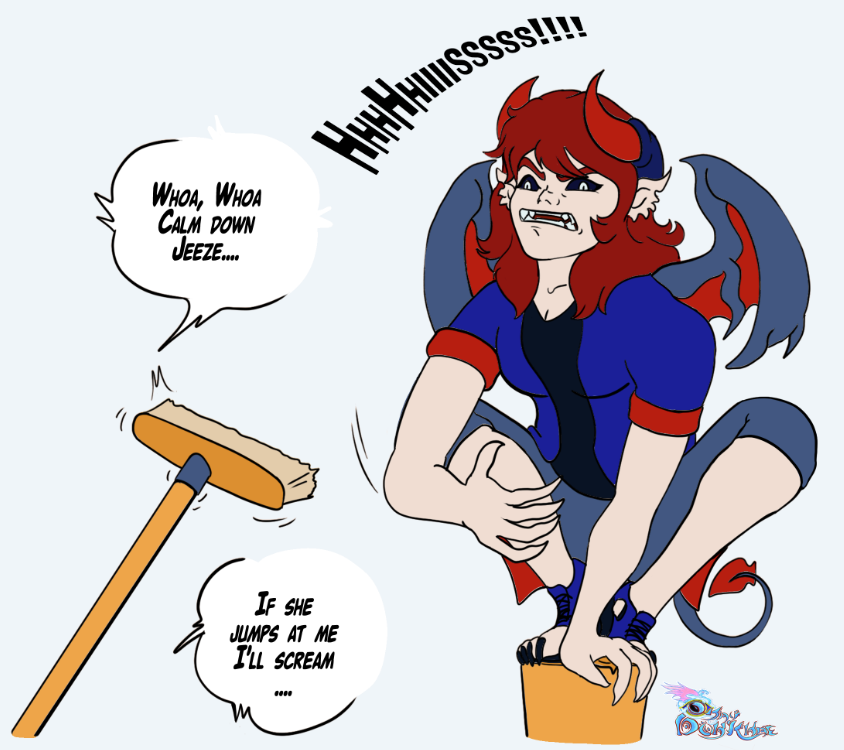 Shit Doh'Khae says pt2!  Drawing these I'm starting to think she mostly deals psychic damage... No she's not psionic...