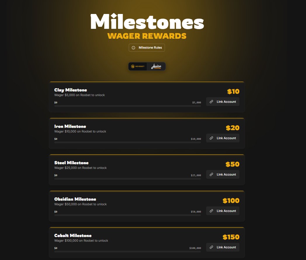 🎉Wager Milestones Are Live!
They’re stackable and reset with the leaderboard—giving everyone a fresh chance to climb and stack rewards every cycle.
 👉terriblepker.com/milestones/roo…
Let's Celebrate 🎁$25 RT + 1 TAG!