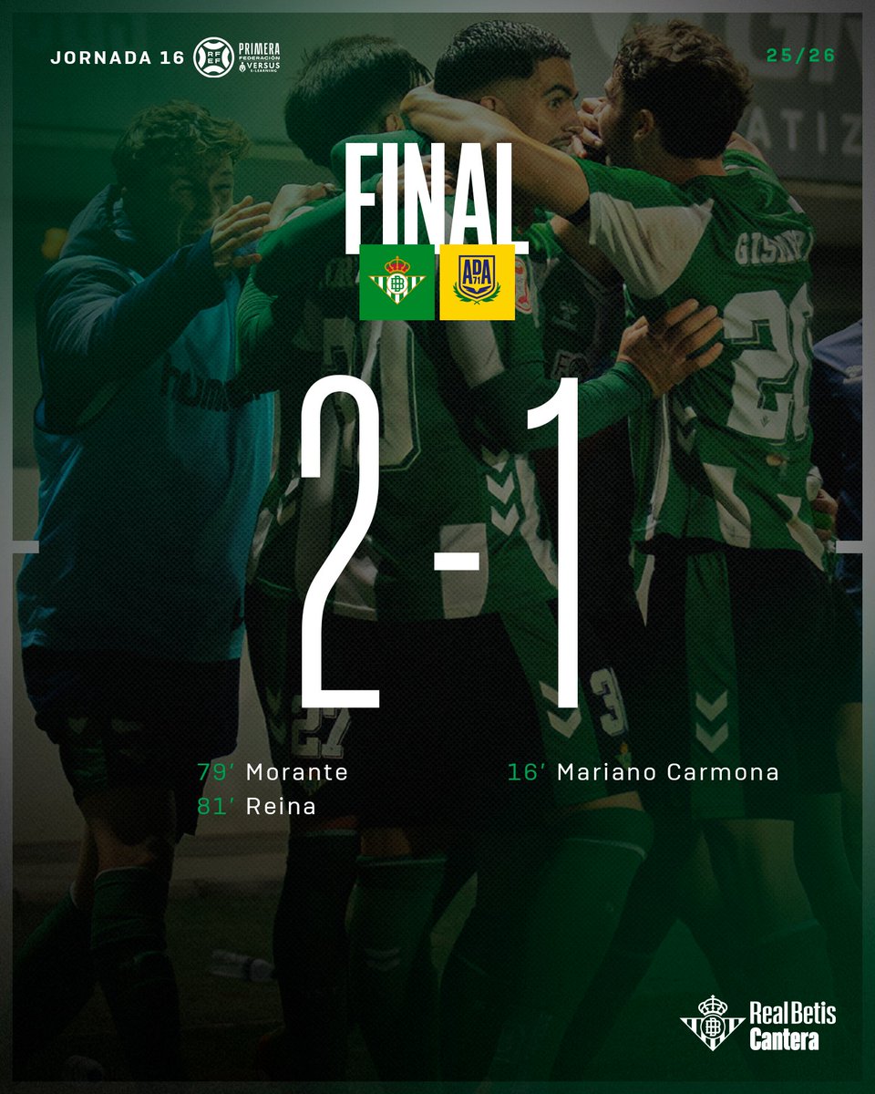 Remontó <a href="/RBetisCantera/">Real Betis Cantera</a> al <a href="/AD_Alcorcon/">A.D. Alcorcón</a> 

2 victoria de los béticos. Buen partido de Morante JR