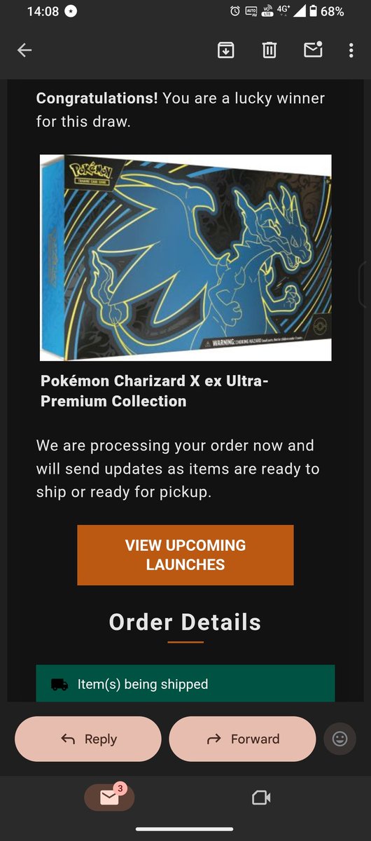 empythyy's tweet image. I was one of the winners of the drawing for the Dick's Sporting Goods UPCs! @PokemonDealsTCG @switchstock