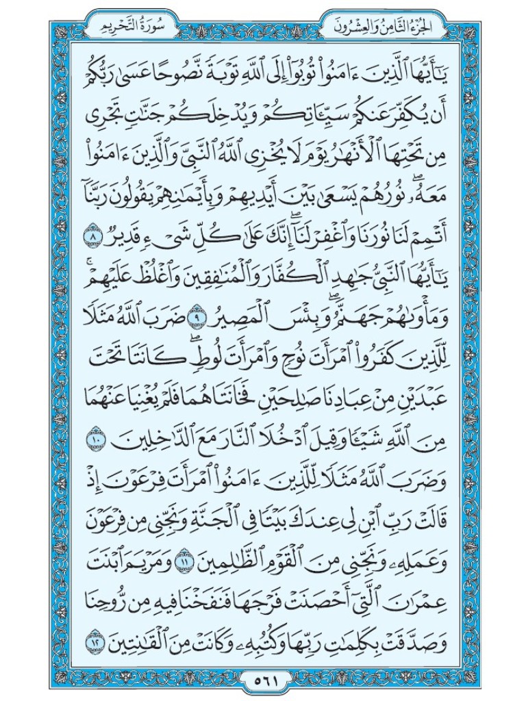 القرآن الكريم [ ص : 561 ]