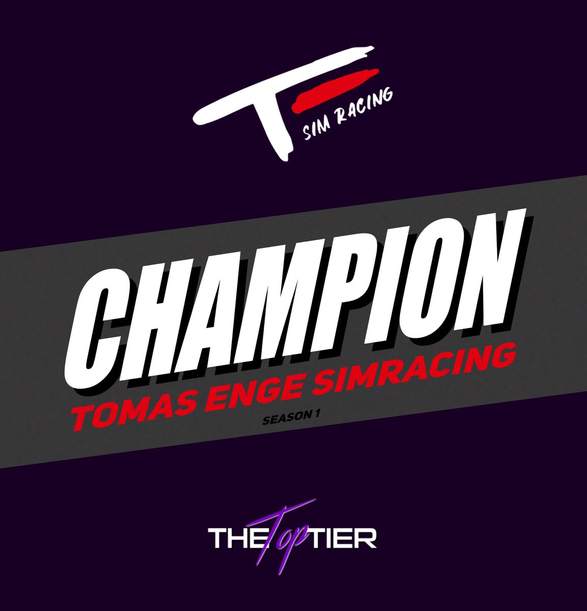 TTC_F1's tweet image. 🏆 TOP TIER CHAMPIONS 🏆

@Tomas_ENGE_SIM cruised to victory in our first season on PC ✌️

#TTC