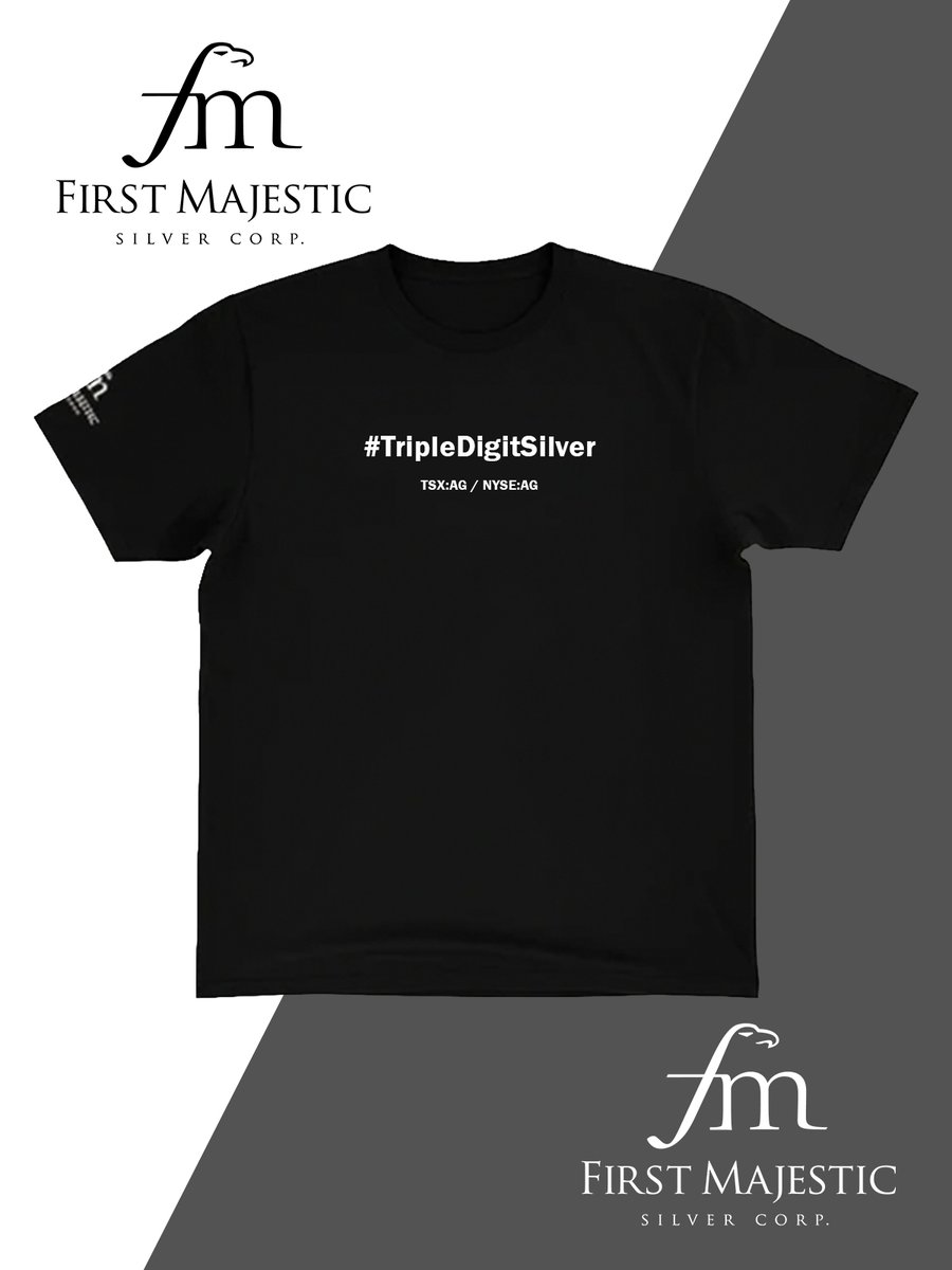 FirstMintLLC's tweet photo. Silver’s value is rising—and triple digits are the next milestone. Wear the belief. Own the moment. TRIPLE DIGIT SILVER.
https://t.co/YFMBa9LLUW
#FirstMajestic #FirstMint #MineToMint #SilverCoins #SilverBullion #Silver #SilverStacking
@FMSilverCorp @keith_neumeyer @FirstMintLLC https://t.co/KPE4SW5wkC