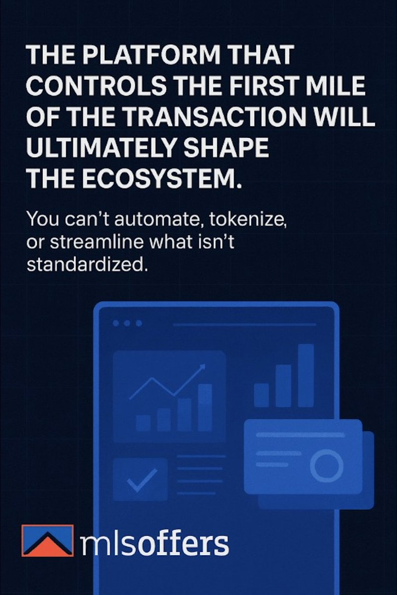 mlsoffers's tweet photo. 🧵 1/ Real estate is moving fast toward a more digital, tokenized, and data-driven future and the platform that controls the first mile of the transaction will ultimately shape the ecosystem. 🤥🏘️💻🪙

#RealEstate #PropTech #RealEstateTech #Tokenization #FutureOfRealEstate #RWA https://t.co/DE7pE2nnmb