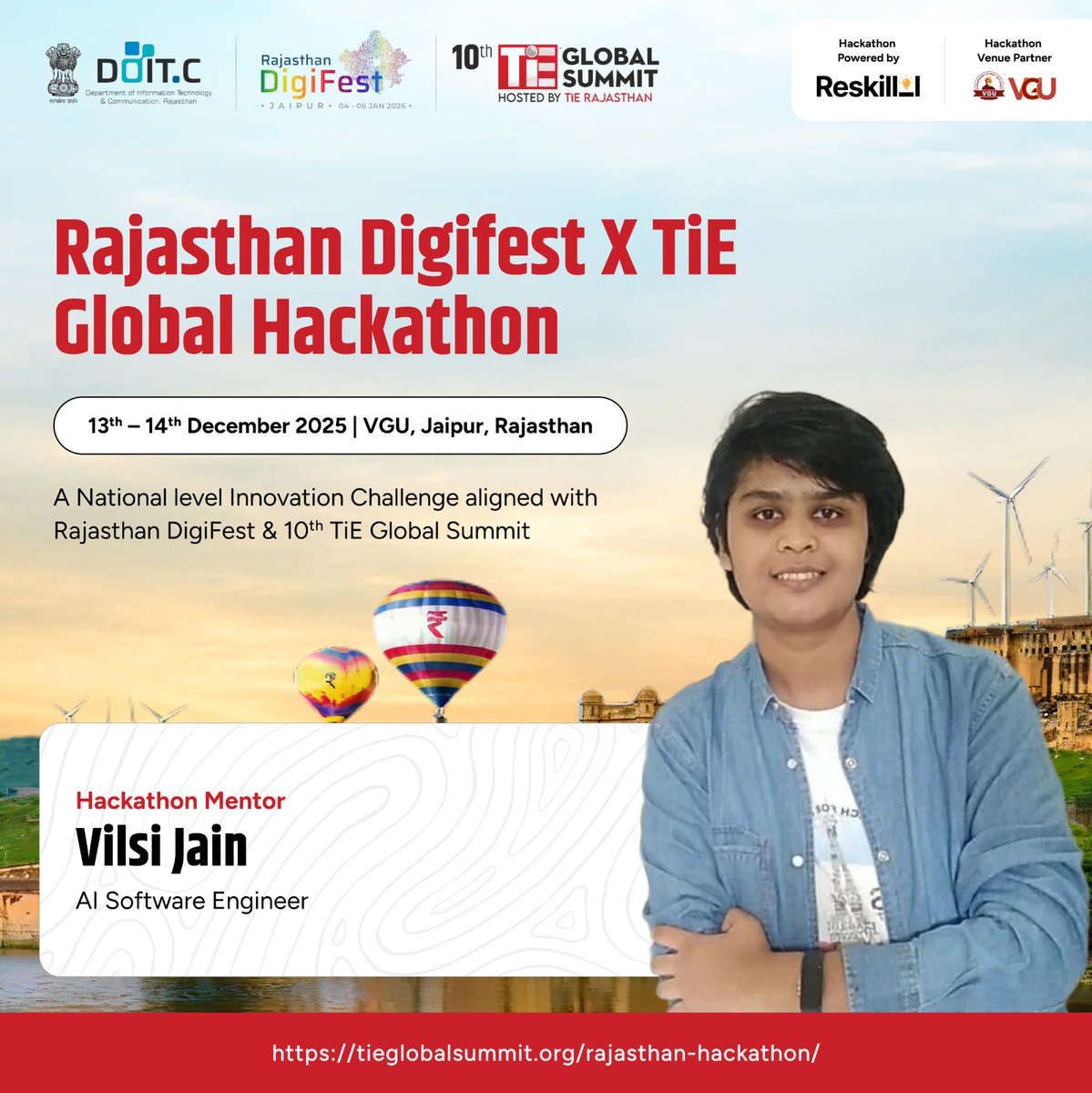Reskilll's tweet photo. Honored to have top mentors join us at the Rajasthan Digifest X TiE Global Hackathon.

#SuhaniJain #VilsiJain #DRPRADEEPJHA #Amitkumar

Your leadership will inspire young builders across India.
Grateful to have you onboard! 🙌

#DigifestHackathon #Innovation https://t.co/HVQ6F7MFP6