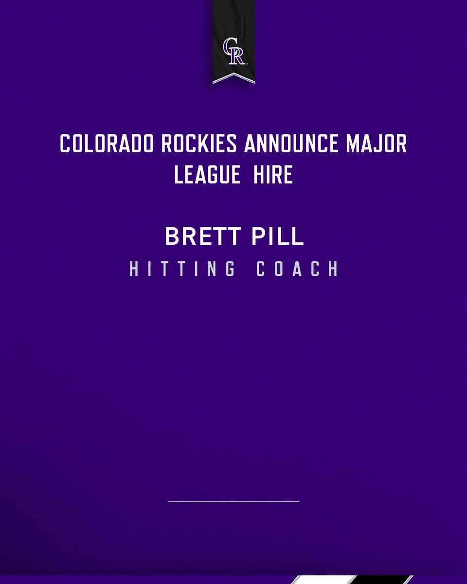 The Rockies have announced the following update to the 2026 coaching staff: