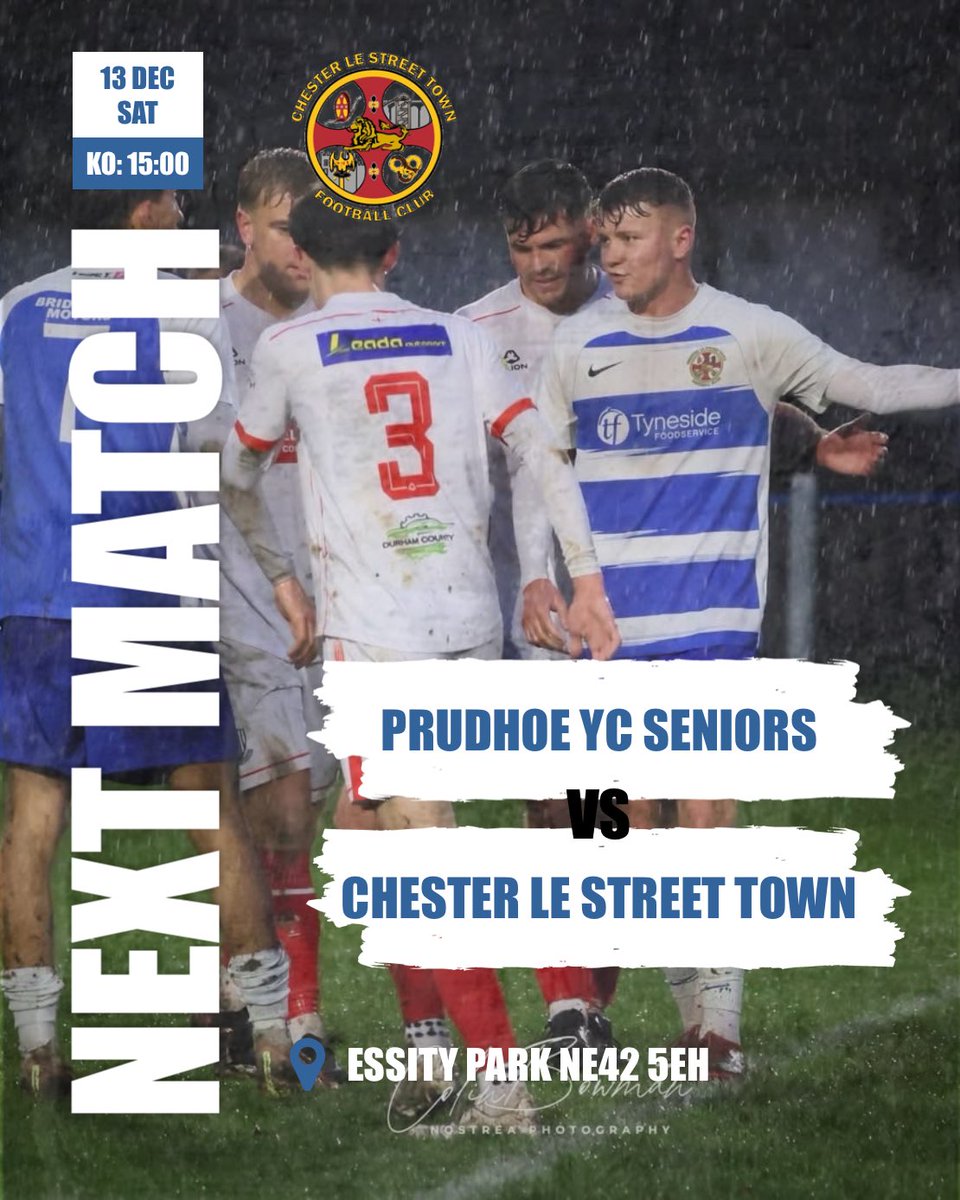 CestrianTweet's tweet image. We are on our travels to Prudhoe tomorrow, get on the A1 right past the Metro Centre and leave the Xmas shopping till another day and instead come and support the lads 🔵⚪️🔵