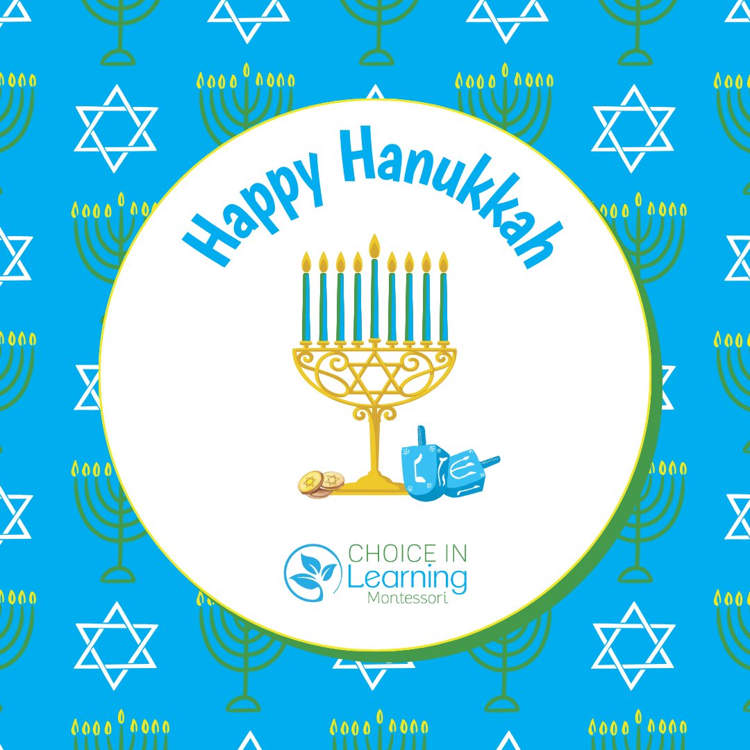 Wishing you a joyful first night of #Hanukkah from everyone at Choice in Learning! May this #FestivalOfLights bring you peace, good health, and love.

#Montessori #Preschool #BestOfTheBay