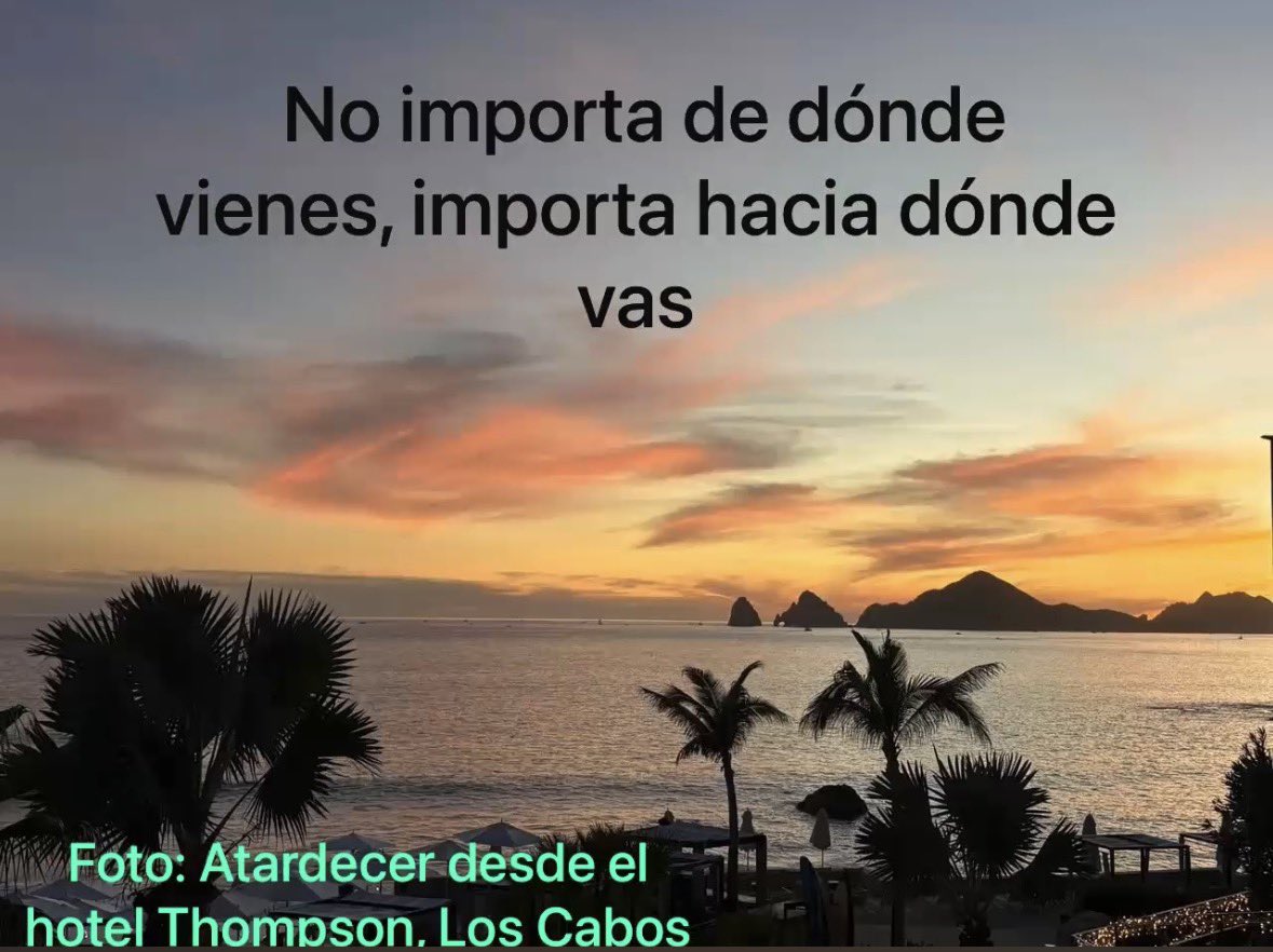 Importa hacia dónde vas.