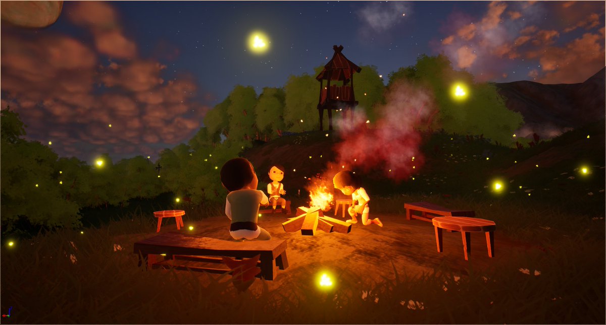 GN earthlings!

The nights on Shoni Island hit different. ✨

Villagers gather around the fire to rest, tell stories, and recharge for the next day’s work.

Fireflies included… free of charge. 💛🔥

#shoniIsland #IndieGame #citybuilding #colonysim #godgame #basebuilding #gamedev