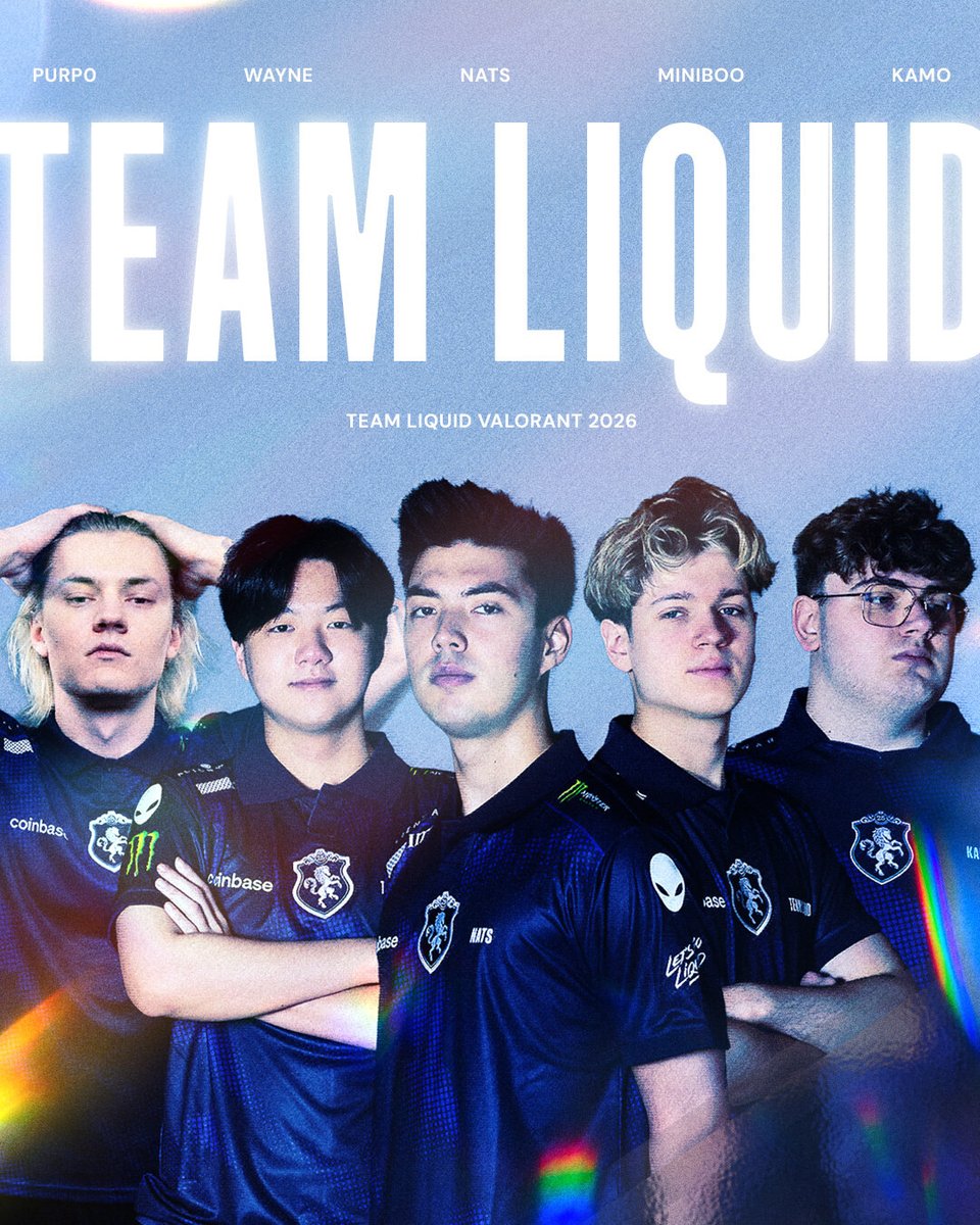 🚨 Team Liquid has officially announced their roster for the 2026 VCT Season 

▪️ purp0
▪️ wayne
▪️ nAts
▪️ MiniBoo
▪️ kamo