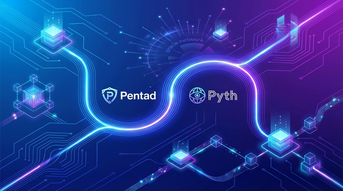 🔧 Pentad Integration Update: #Pyth Network  

#Pentad rozszerza swoją infrastrukturę oracle poprzez integrację z Pyth Network - decentralized oracle powszechnie wykorzystywanym przez czołowe protokoły DeFi.  
📈 Kluczowe aspekty integracji:  
🎯 High-frequency price updates Dane