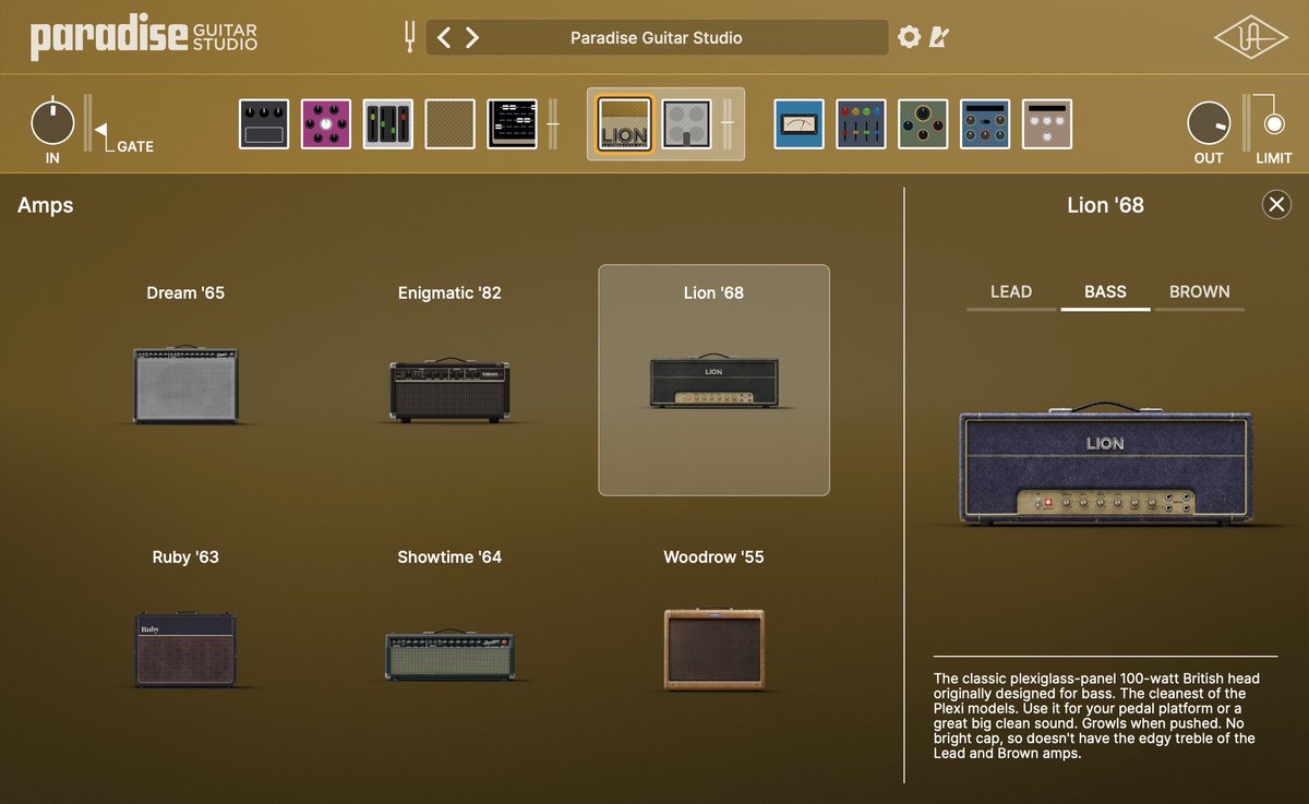 YSL_Pro's tweet image. Paradise Guitar Studio is @UAudio's first end-to-end virtual studio plug-in for guitar. With jaw-droppingly authentic amp emulations, classic mic and speaker pairings, and a rack full of studio and stompbox effects, you’ll get stunning tones in seconds.