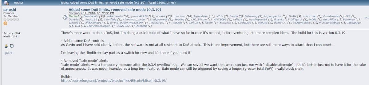 🔴COINTELGRAPH: 🔍 STORIA: Oggi ricorre il 15° anniversario dell'ultimo post di Satoshi Nakamoto, che scomparve per sempre.
