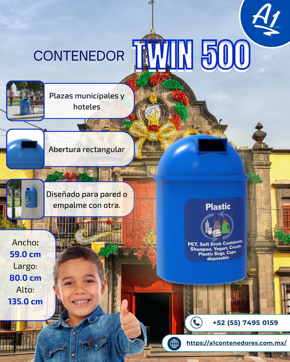Si estás en búsqueda del #contenedor ideal, llegaste al mejor lugar 👀.

🚮 Conoce el contenedor de basura twin 500 con mayor resistencia y versatilidad.

☎️ Contáctanos al (56) 4770 2022
📲 WhatsApp 55 7495 0159
💻 Visítanos en f.mtr.cool/nqzhssqepl
