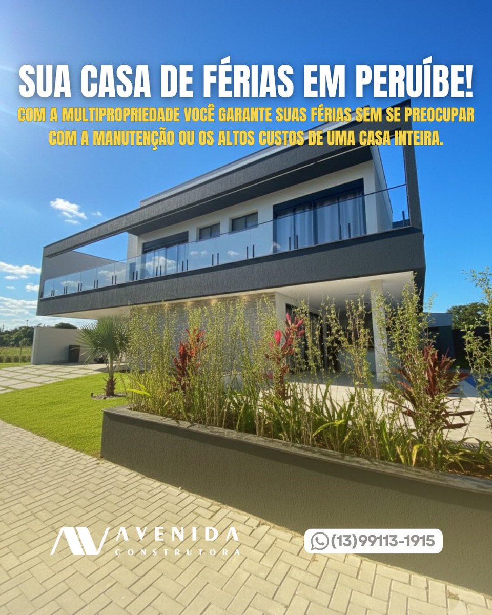 avenida_constr's tweet photo. SUA CASA DE FÉRIAS EM PERUÍBE ✨

Multipropriedade em Peruibe, com escritura individual e uso exclusivo durante todo ano. Tenha a sua Multipropriedade na Praia, pagando pouco e dividindo os custos. 

#bosquetresmarias #multipropriedade #altopadrão #altopadrao #peruibe https://t.co/23u5057UoT