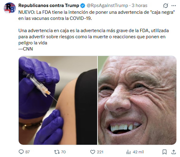 Como haya otra pandemia, los EEUU están muy, pero muy fritos. Qué horror de gente la está gobernando. República bananera, definitivamente.