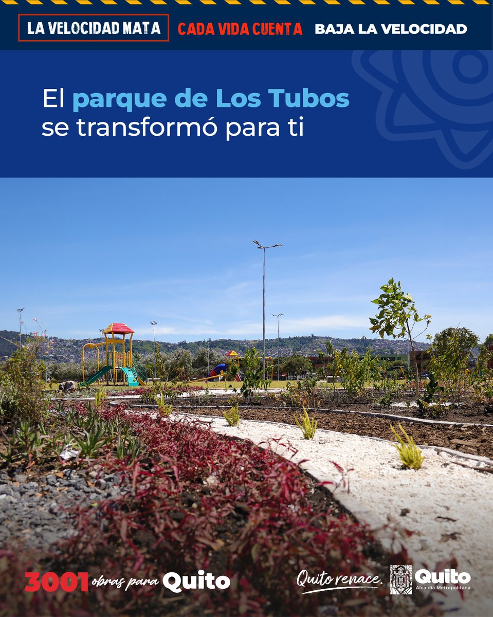 ObrasQuito's tweet photo. 🥰#QuitoConObras | En #LosTubos, cada intervención suma:
🌼Jardineras nuevas
⛲️Pileta activada
🚶Camineras rehabilitadas
🚴Ciclovías conectadas
🔦Luminarias led
Un parque donde otra vez se puede caminar, jugar y encontrarse.
#QuitoRenace #QuitoNoSeDetiene https://t.co/WPSzbI6Vyc