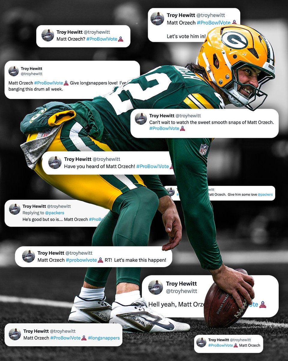 Matt Orzech's biggest fan has a message for you.
RT to #ProBowlVote