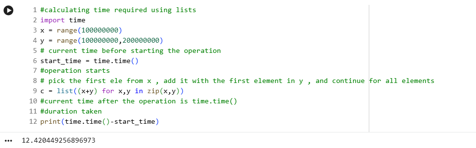 aiwithanu's tweet image. 14/♾
why numpy arrays are faster than python lists 
for the same number of items 
LIST                                              ND ARRAYS