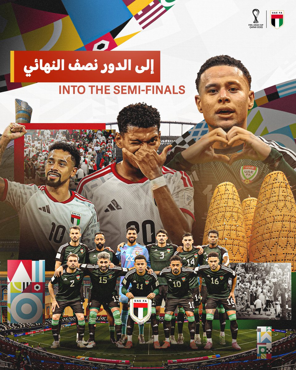 منتخب الإمارات في المربع الذهبي؛ في نصف النهائي

مبروك لكل أهل الإمارات 🇦🇪🤍
