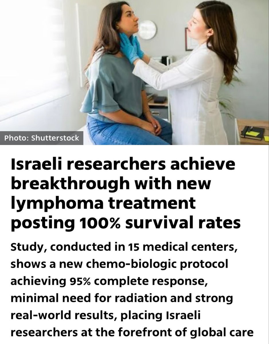 Ricercatori israeliani hanno fatto un’importante scoperta medica, un trattamento per il linfoma di Hodgkin in stadio avanzato con tasso di sopravvivenza del 100%.

Ma mi raccomando, fermiamo le collaborazioni con Israele e attiviamole coi palestinesi, magari scopriremo la ruota.