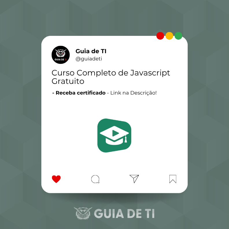guiadeti's tweet image. Curso Completo de Javascript Gratuito da Plataforma Cursa

guiadeti.com.br/noticias/curso…

Curso gratuito e completo de JavaScript no Cursa: aprenda do básico ao avançado em menos de 4h com foco prático e em DOM, eventos e jQuery.
