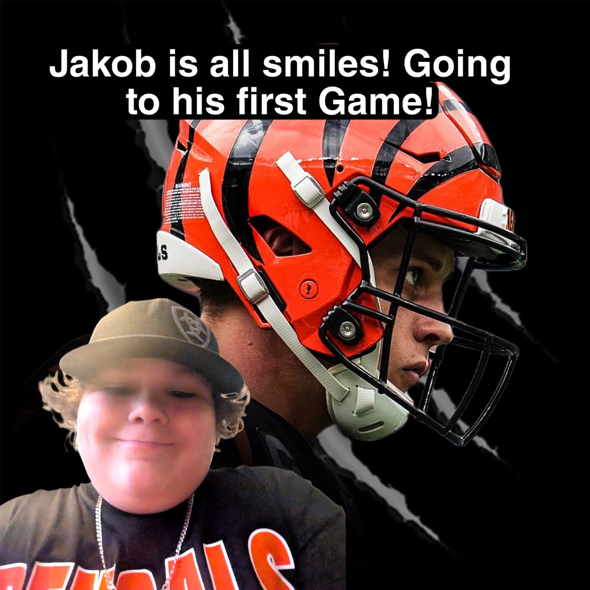 TonyDaTiger96's tweet photo. It's going to be cold, we are going to have snow on the ground and it's game, Dey! Congrats to these kids who are going to their first @NFL @Bengals game and will be challenging the weather as well! Let's give them a big WHO DEY! WhoDey! #WhoDey #TonyDaTiger #FanOfFans #2023FOTY #CharityMatters #TonysTicketsForKids #DoGood