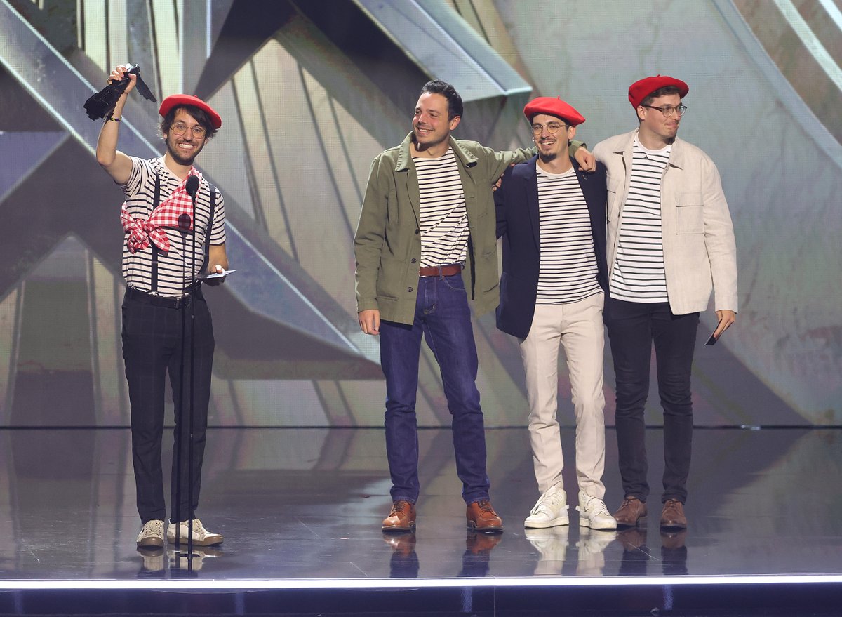 thegameawards's tweet image. Sandfall Interactive accepts Game of the Year at #TheGameAwards for Clair Obscur: Expedition 33.