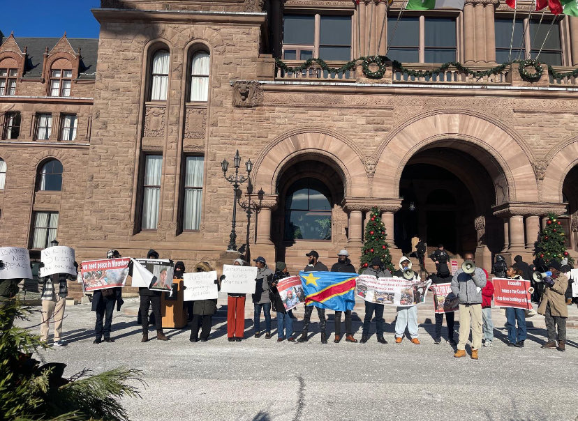 Deep gratitude to the Ineza Community in Toronto for organizing a protest and standing in solidarity with the people of Minembwe. Thank you for raising awareness about the blockade around Minembwe and the drone attacks targeting Banyamulenge in South Kivu. 

Your voices help