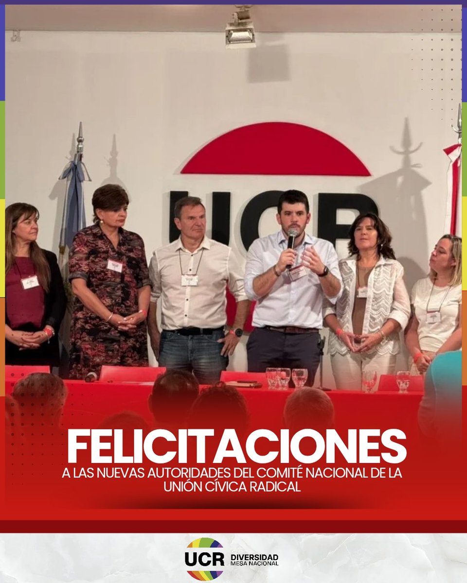 Desde la Mesa Nacional de UCR Diversidad felicitamos a <a href="/leonelchiarella/">Leonel Chiarella</a>, nuevo presidente del Comité Nacional de la UCR, y a todas las autoridades que inician este nuevo período.
Renovamos nuestro compromiso de trabajar juntos por una UCR más diversa y presente en cada territorio