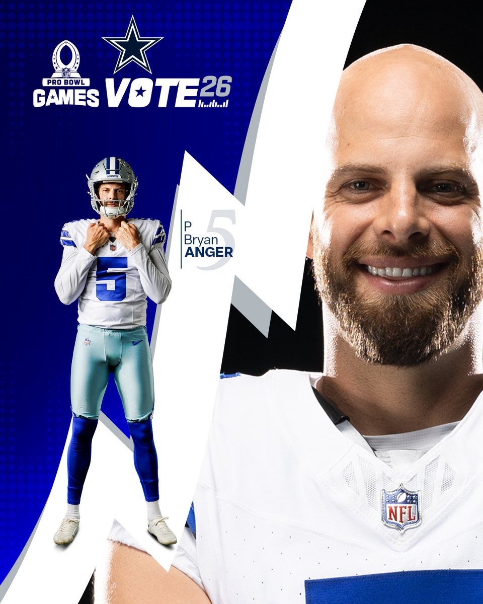 Banger to the Pro Bowl 🦿
Repost to send Bryan Anger to the Pro Bowl ⬇️
#ProBowlVote | #BryanAnger