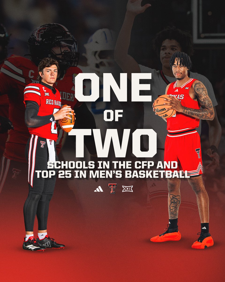 TechAthletics's tweet image. CFP Team ☑️
Top 25 MBB Team ☑️

One of only two schools checking both boxes.