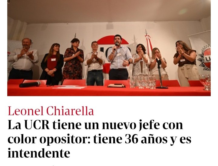 Tiene 36 años,es tan joven que tiene todo el tiempo del mundo para enterrar todas las miserias humanas que tanto daño nos hicieron..🇵🇱
Felicitaciones al correligionario Javier Bee Sellares nuevo Vice Pte del Cte Nacional.
ADELANTE RADICALES !!!
<a href="/UCRNacional/">Unión Cívica Radical</a>
<a href="/UCRCBA/">UCR Córdoba</a>