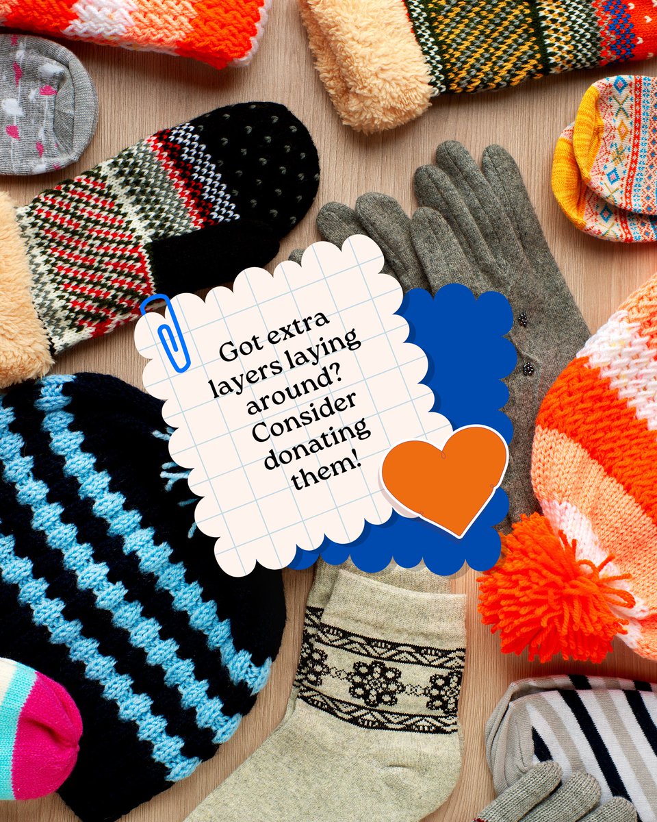 When the temps fall, community warmth matters most. If you’ve got an extra layer or an old winter coat, now’s the perfect time to pass it on.