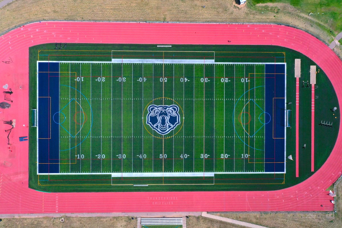 AcademyTurfCO's tweet photo. Thunder Ridge High School just leveled up. ⚡️Our team crafted their new @IRONTURFUSA multipurpose field to deliver durability, performance, and many seasons of play. https://t.co/s6CSiKSXYW