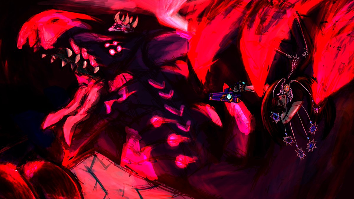 Bust915's tweet image. Wanted to draw something bayonetta related for a while now. Here it is!

#Bayonetta
#art