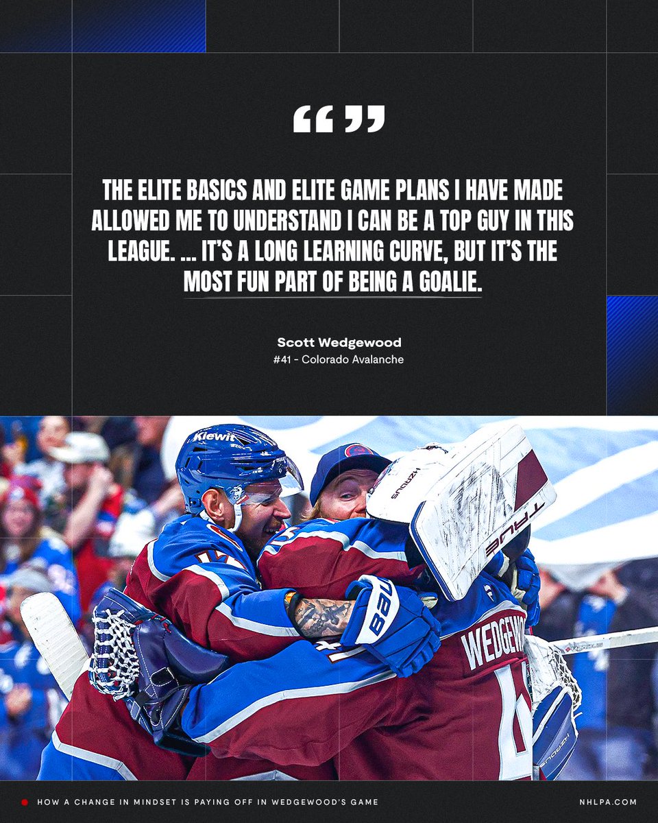 Scott Wedgewood is focusing on consistency over perfection and the mindset shift has yielded an NHL career-best start with the <a href="/Avalanche/">Colorado Avalanche</a>.

More from the netminder on his approach to the game: ply.rs/pjyhrao2jh0